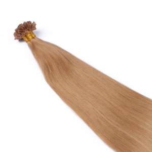 25 x Keratin Bonding Hair Extensions - 19 Mittelgoldblond - 100% Echthaar - NOVON EXTENTIONS 50 cm - 1 g