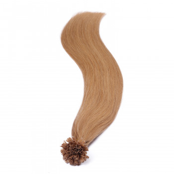 25 x Keratin Bonding Hair Extensions - 19 Mittelgoldblond - 100% Echthaar - NOVON EXTENTIONS 60 cm - 1 g