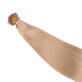 25 x Keratin Bonding Hair Extensions - 101 Mittelblondasch - 100% Echthaar - NOVON EXTENTIONS 60 cm - 1 g