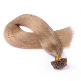 25 x Keratin Bonding Hair Extensions - 101 Mittelblondasch - 100% Echthaar - NOVON EXTENTIONS 70 cm - 1 g
