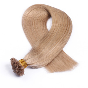 25 x Keratin Bonding Hair Extensions - 101 Mittelblondasch - 100% Echthaar - NOVON EXTENTIONS 60 cm - 0,5 g