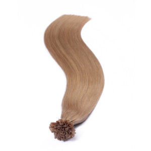 25 x Keratin Bonding Hair Extensions - 101 Mittelblondasch - 100% Echthaar - NOVON EXTENTIONS 60 cm - 0,5 g