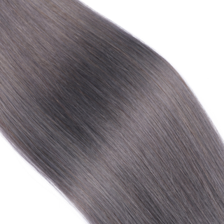 25 x Keratin Bonding Hair Extensions - Darkgrey - 100% Echthaar - NOVON EXTENTIONS 60 cm - 1 g