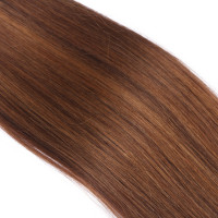 25 x Keratin Bonding Hair Extensions - 4/30 Gesträhnt - 100% Echthaar - NOVON EXTENTIONS 40 cm - 1 g