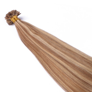 25 x Keratin Bonding Hair Extensions - 18/24 Gesträhnt - 100% Echthaar - NOVON EXTENTIONS 40 cm - 1 g