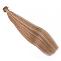 25 x Keratin Bonding Hair Extensions - 18/24 Gesträhnt - 100% Echthaar - NOVON EXTENTIONS 40 cm - 1 g