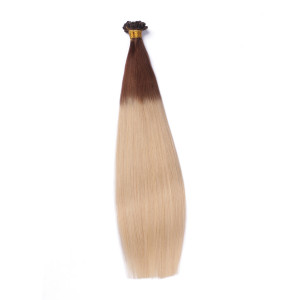 25 x Keratin Bonding Hair Extensions - 4/60 Ombre - 100% Echthaar - NOVON EXTENTIONS 50 cm - 1 g