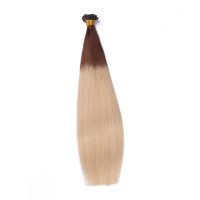 25 x Keratin Bonding Hair Extensions - 4/60 Ombre - 100% Echthaar - NOVON EXTENTIONS 50 cm - 1 g