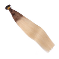 25 x Keratin Bonding Hair Extensions - 17/20 Ombre - 100% Echthaar - NOVON EXTENTIONS 40 cm - 1 g