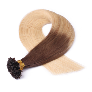 25 x Keratin Bonding Hair Extensions - 17/20 Ombre - 100% Echthaar - NOVON EXTENTIONS 60 cm - 1 g