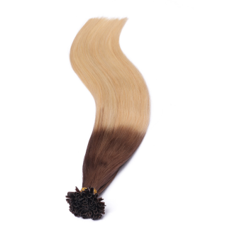 25 x Keratin Bonding Hair Extensions - 17/20 Ombre - 100% Echthaar - NOVON EXTENTIONS 60 cm - 1 g