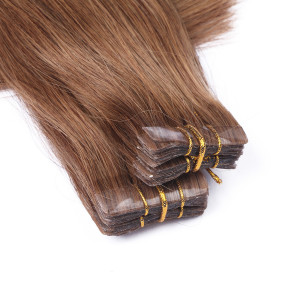 10 x Tape In - 7 Mittelnaturblond - Hair Extensions - 2,5g - NOVON EXTENTIONS