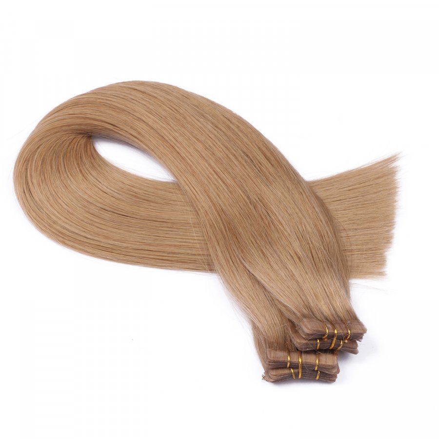 10 x Tape In - 16 Hellblond Natur - Hair Extensions - 2,5 g 