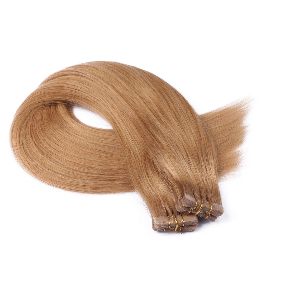 10 x Tape In - 19 Mittelgoldblond - Hair Extensions -...