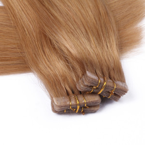10 x Tape In - 19 Mittelgoldblond - Hair Extensions - 2,5g - NOVON EXTENTIONS