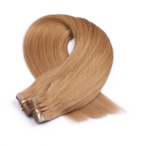 10 x Tape In - 19 Mittelgoldblond - Hair Extensions - 2,5g - NOVON EXTENTIONS