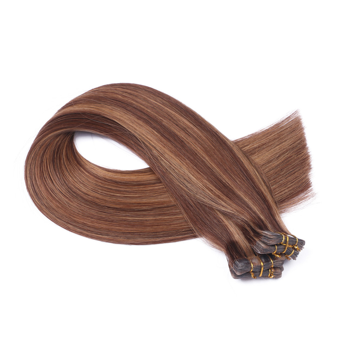 10 x Tape In - 6/12 Gesträhnt - Hair Extensions -...