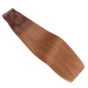 10 x Tape In - 2/8 Ombre - Hair Extensions - 2,5g - NOVON EXTENTIONS