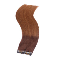 10 x Tape In - 2/8 Ombre - Hair Extensions - 2,5g - NOVON EXTENTIONS