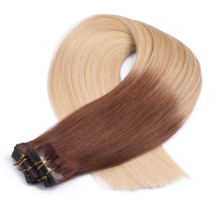 10 x Tape In - 4/60 Ombre - Hair Extensions - 2,5g - NOVON EXTENTIONS