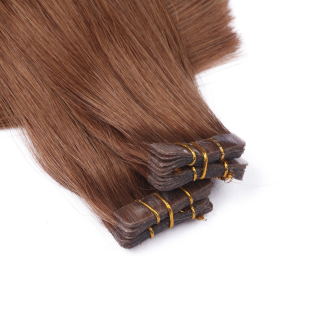 10 x Tape In - 5 Dunkelblond - Hair Extensions - 2,5g - NOVON EXTENTIONS 40 cm