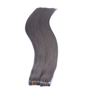 10 x Tape In - Darkgrey - Hair Extensions - 2,5g - NOVON EXTENTIONS 40 cm