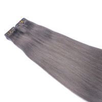 10 x Tape In - Darkgrey - Hair Extensions - 2,5g - NOVON EXTENTIONS 40 cm