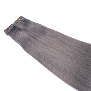 10 x Tape In - Darkgrey - Hair Extensions - 2,5g - NOVON EXTENTIONS 50 cm