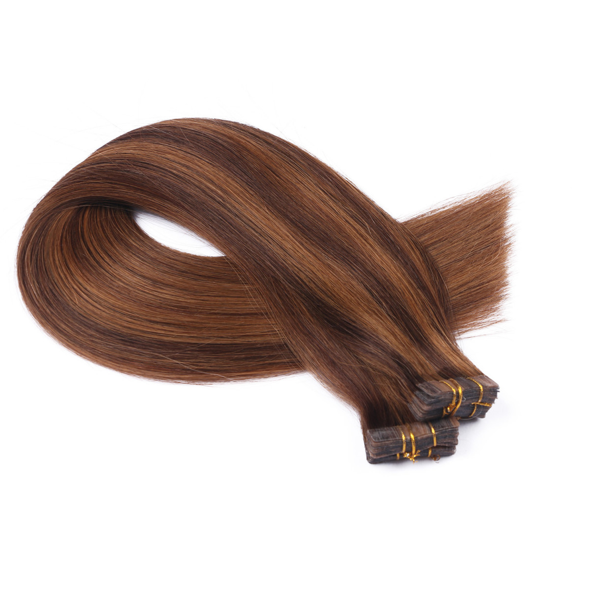 10 x Tape In - 4/30 Gesträhnt - Hair Extensions -...