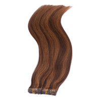 10 x Tape In - 4/30 Gesträhnt - Hair Extensions - 2,5g - NOVON EXTENTIONS 60 cm