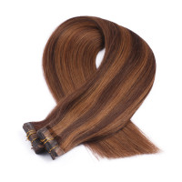 10 x Tape In - 4/30 Gesträhnt - Hair Extensions - 2,5g - NOVON EXTENTIONS 60 cm