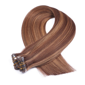 10 x Tape In - 6/12 Gesträhnt - Hair Extensions - 2,5g - NOVON EXTENTIONS 60 cm