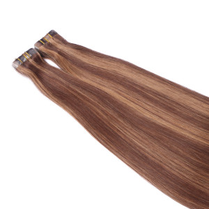 10 x Tape In - 6/12 Gesträhnt - Hair Extensions - 2,5g - NOVON EXTENTIONS 60 cm
