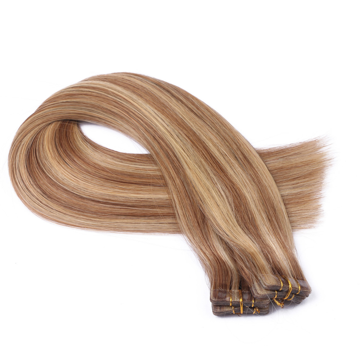 10 x Tape In - 18/24 Gesträhnt - Hair Extensions -...