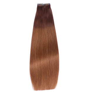 10 x Tape In - 2/8 Ombre - Hair Extensions - 2,5g - NOVON EXTENTIONS 50 cm