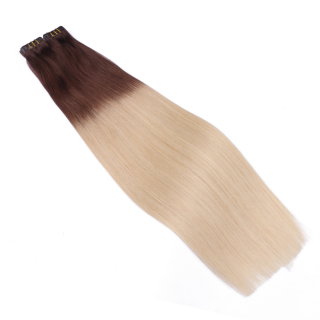 10 x Tape In - 2/60 Ombre - Hair Extensions - 2,5g - NOVON EXTENTIONS 60 cm