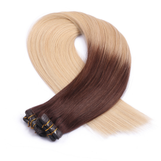 10 x Tape In - 2/60 Ombre - Hair Extensions - 2,5g - NOVON EXTENTIONS 60 cm