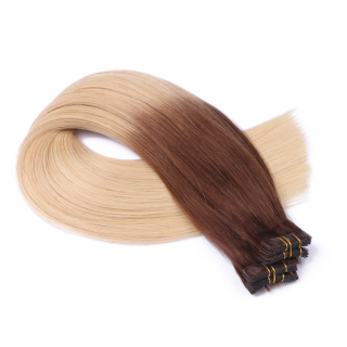 10 x Tape In - 4/60 Ombre - Hair Extensions - 2,5g - NOVON EXTENTIONS 40 cm