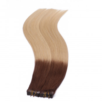 10 x Tape In - 4/60 Ombre - Hair Extensions - 2,5g - NOVON EXTENTIONS 40 cm
