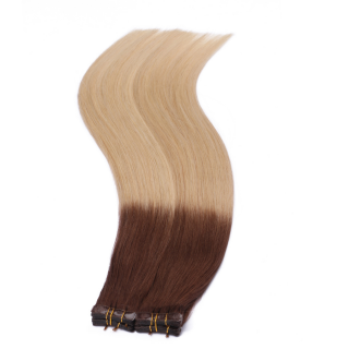10 x Tape In - 4/60 Ombre - Hair Extensions - 2,5g - NOVON EXTENTIONS 50 cm