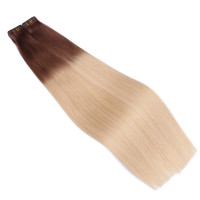 10 x Tape In - 4/60 Ombre - Hair Extensions - 2,5g - NOVON EXTENTIONS 60 cm