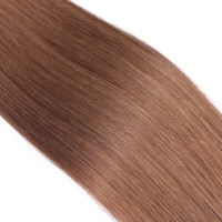 25 x Micro Ring / Loop - 5 Dunkelblond - Hair Extensions 100% Echthaar - NOVON EXTENTIONS
