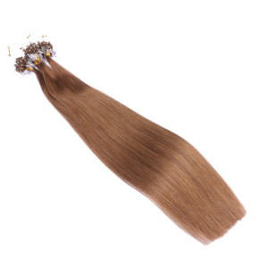 25 x Micro Ring / Loop - 9 Mittelblond - Hair Extensions 100% Echthaar - NOVON EXTENTIONS