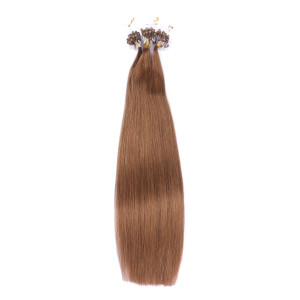 25 x Micro Ring / Loop - 9 Mittelblond - Hair Extensions 100% Echthaar - NOVON EXTENTIONS