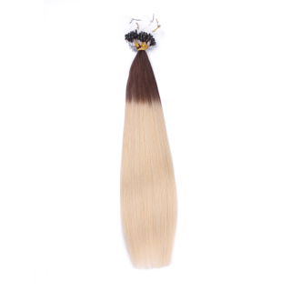 25 x Micro Ring / Loop - 2/60 Ombre - Hair Extensions 100% Echthaar - NOVON EXTENTIONS