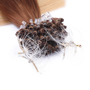 25 x Micro Ring / Loop - 12/26 Ombre - Hair Extensions 100% Echthaar - NOVON EXTENTIONS