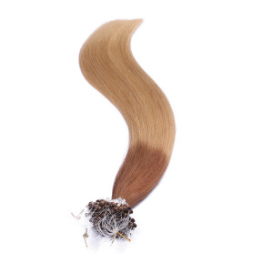 25 x Micro Ring / Loop - 12/26 Ombre - Hair Extensions 100% Echthaar - NOVON EXTENTIONS