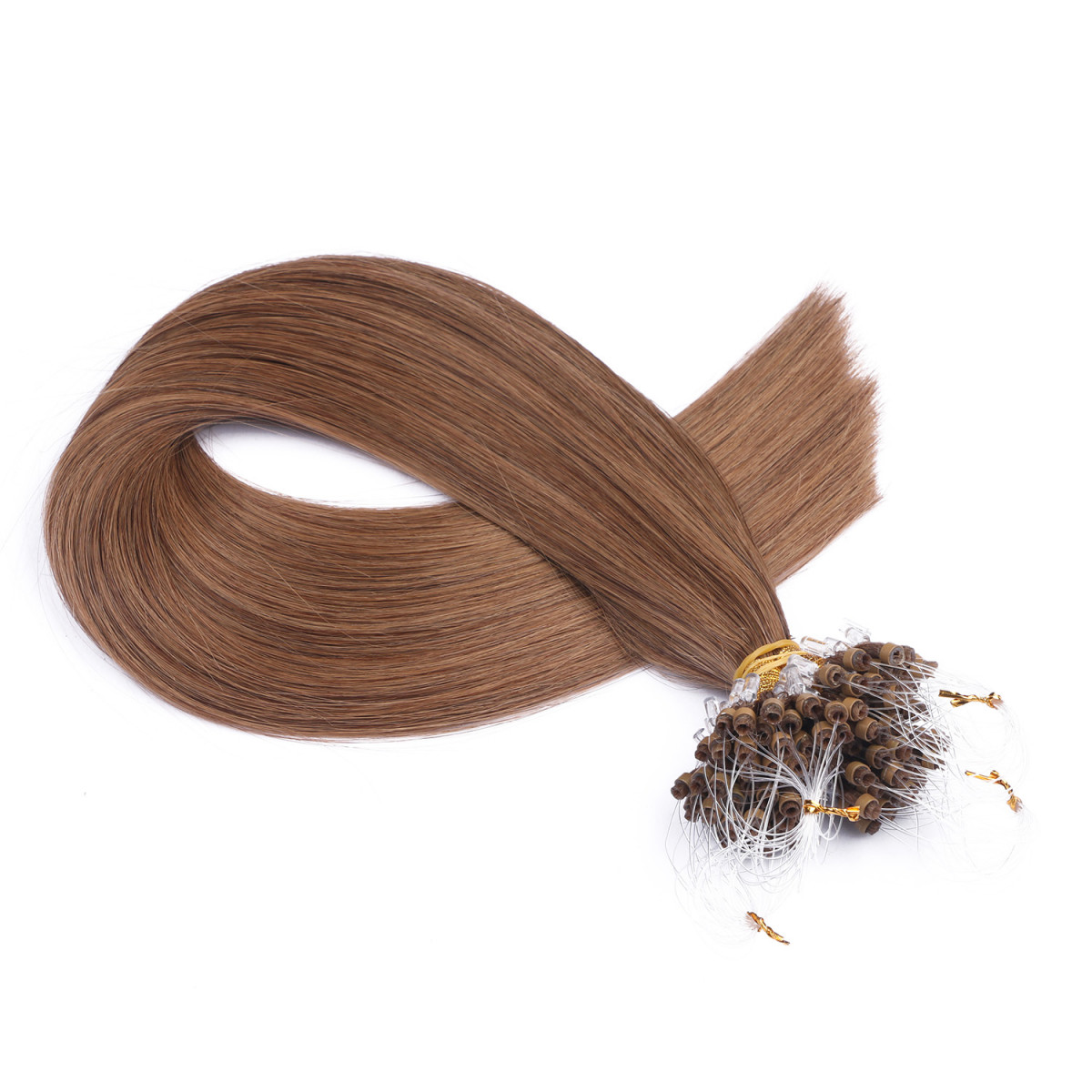 25 x Micro Ring / Loop - 7 Mittelnaturblond - Hair...