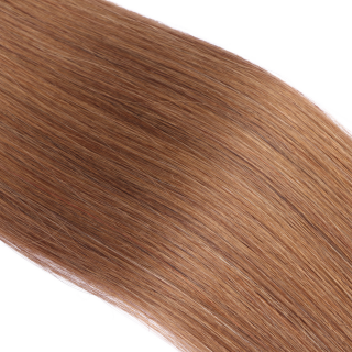 25 x Micro Ring / Loop - 9 Mittelblond - Hair Extensions 100% Echthaar - NOVON EXTENTIONS 50 cm - 0,5 g