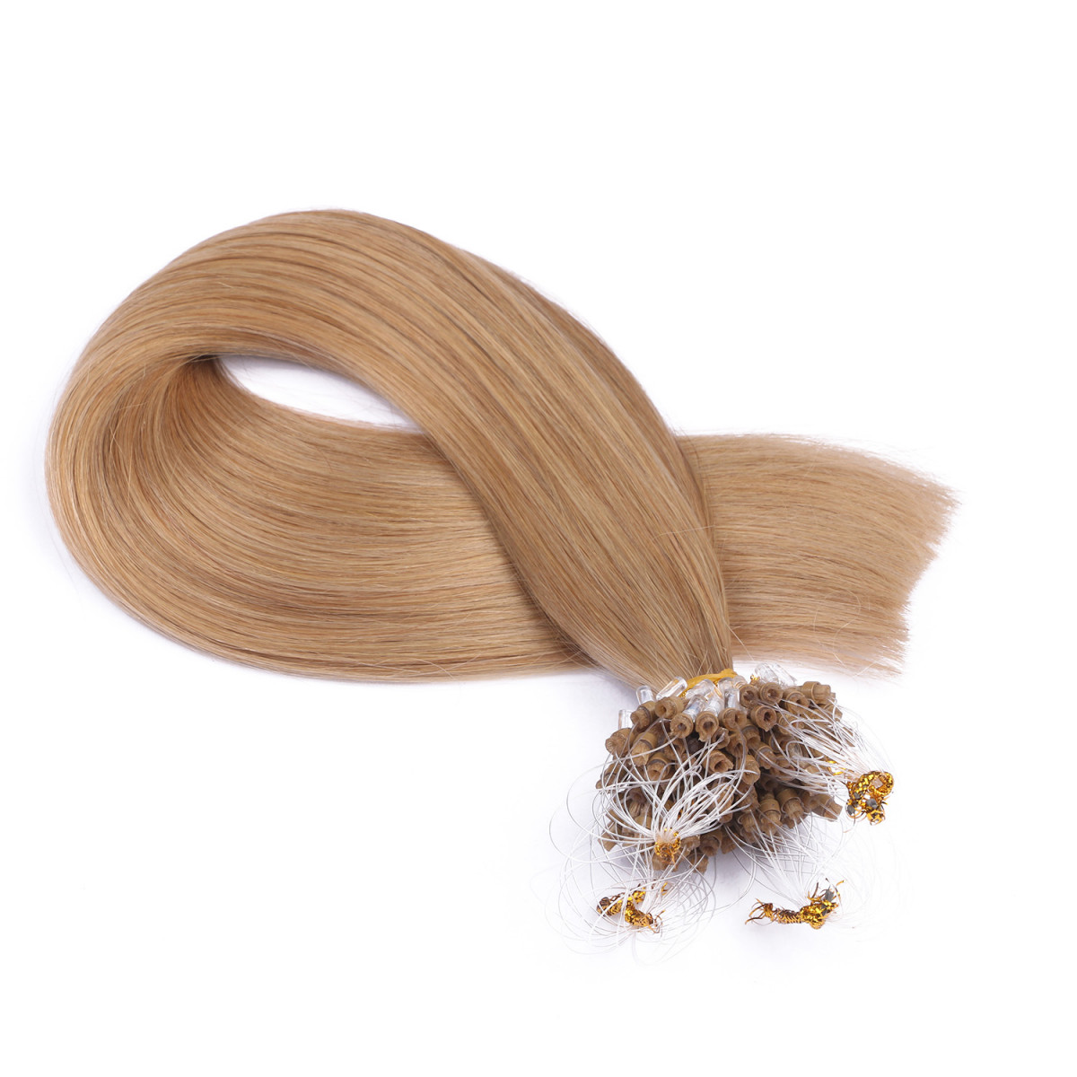 25 x Micro Ring / Loop - 16 Hellblond natur - Hair...